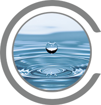 A droplet of water